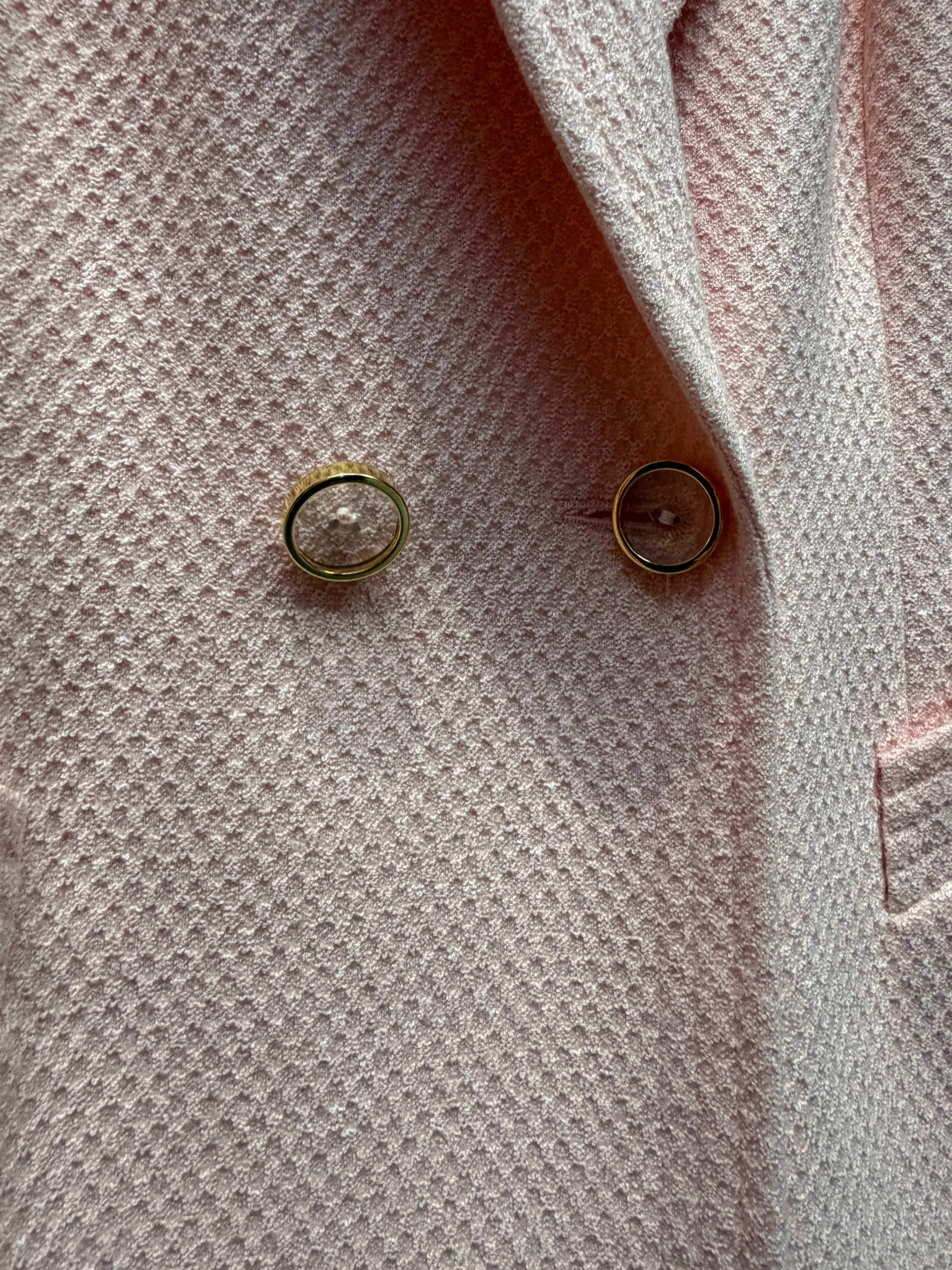 Vintage Escada Textured Pastel Pink Blazer