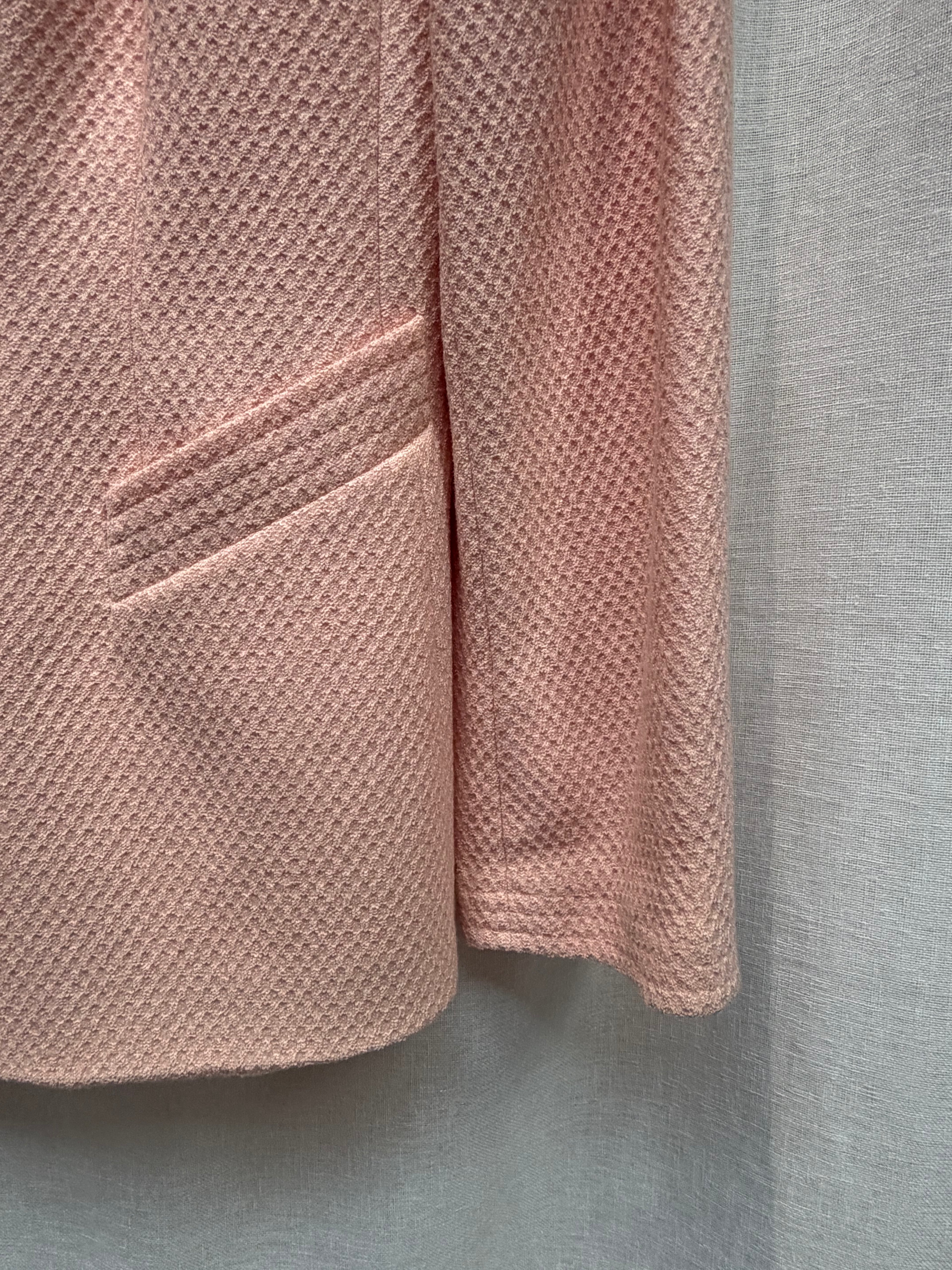 Vintage Escada Textured Pastel Pink Blazer
