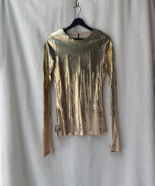 Acne Studios Metallic coated long sleeve