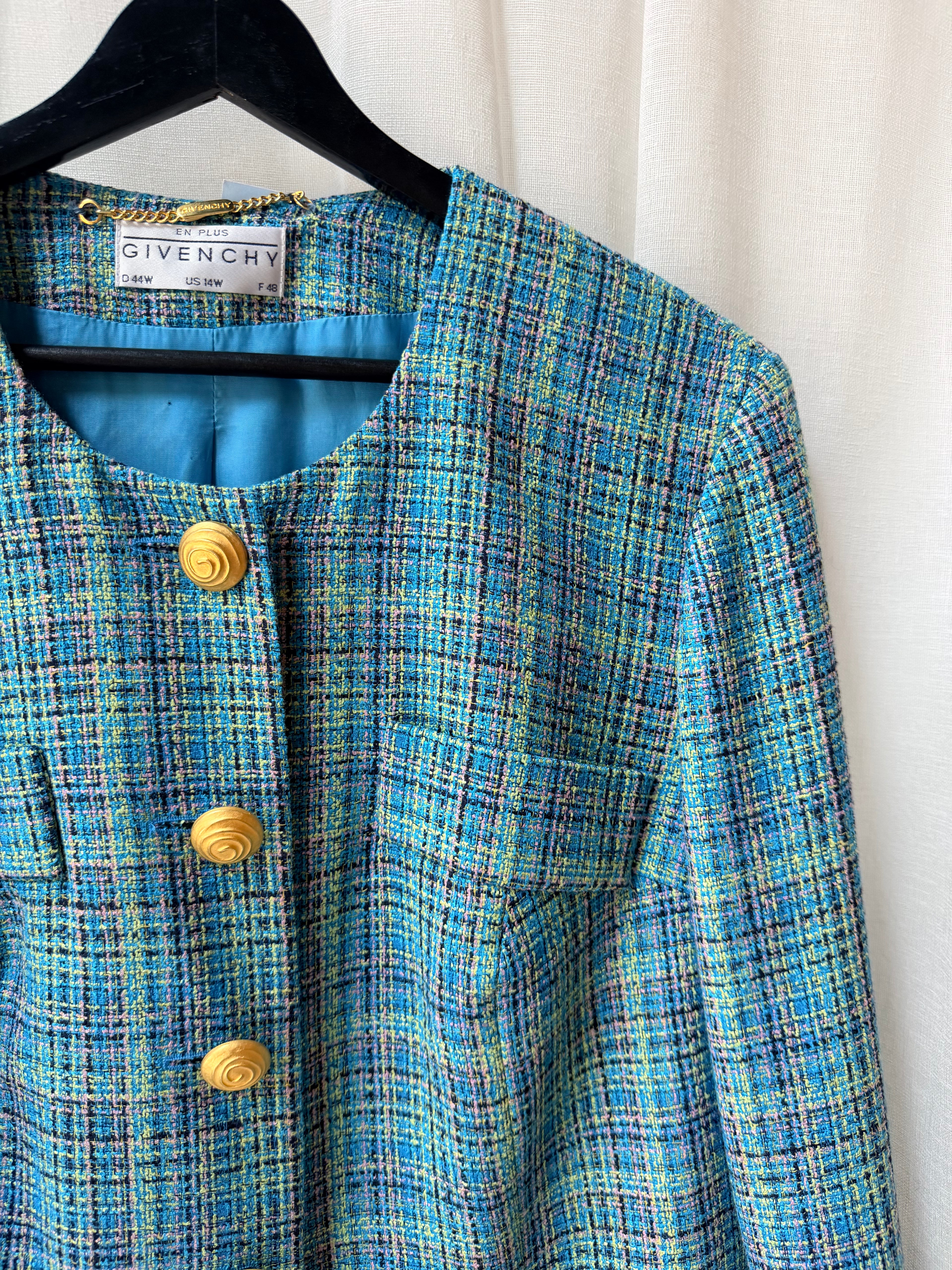 Vintage Givenchy Tweed Skirt Suit