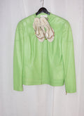 Green Escada Leather Jacket