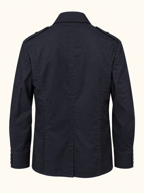 Burberry Navy Military Field Jacket