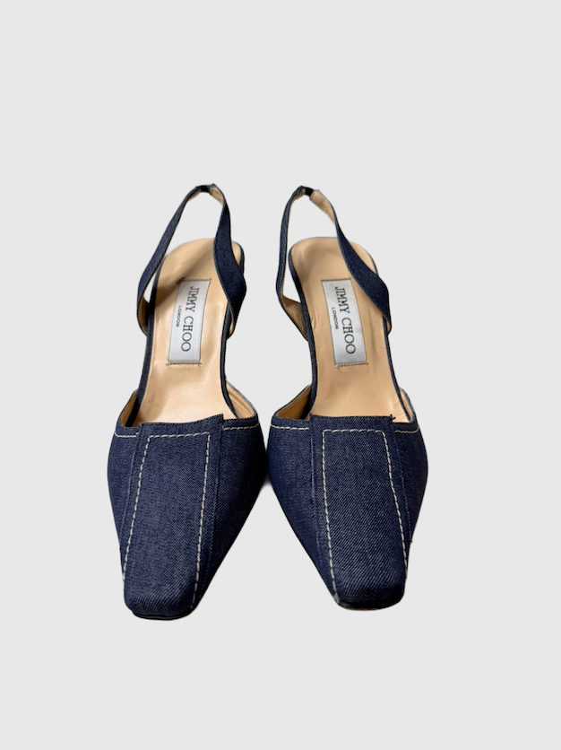 Jimmy Choo denim heels