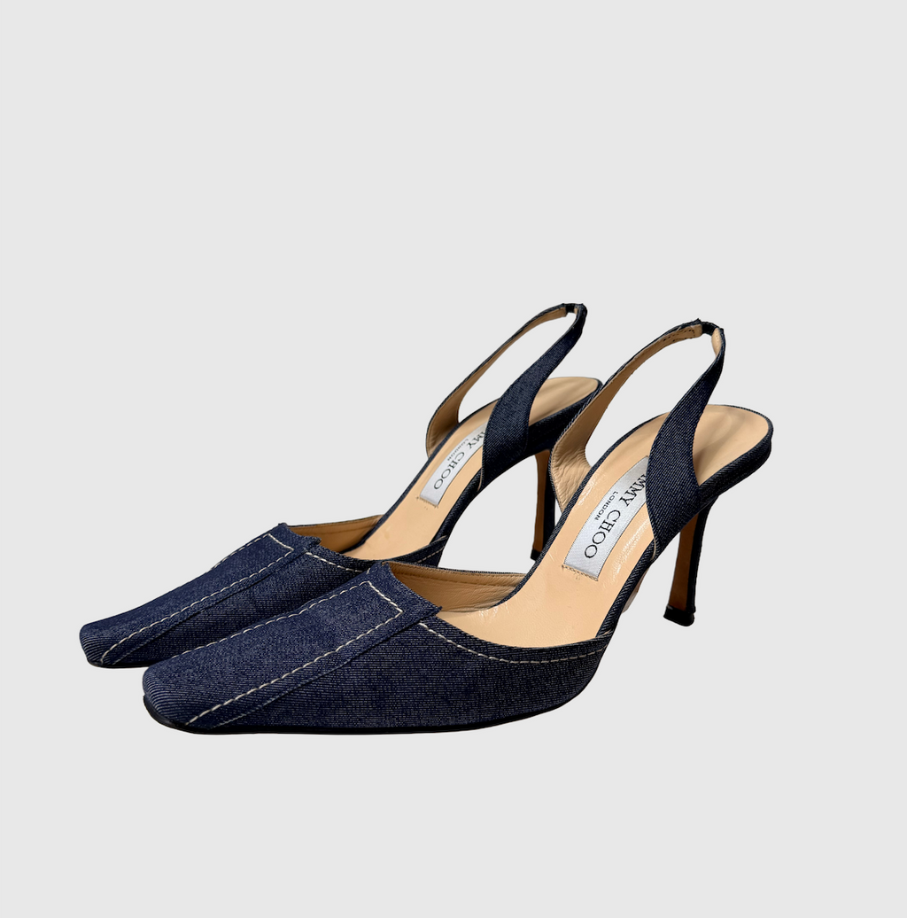 Jimmy Choo denim heels