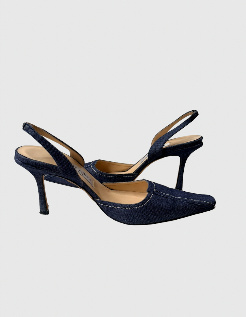 Jimmy Choo denim heels