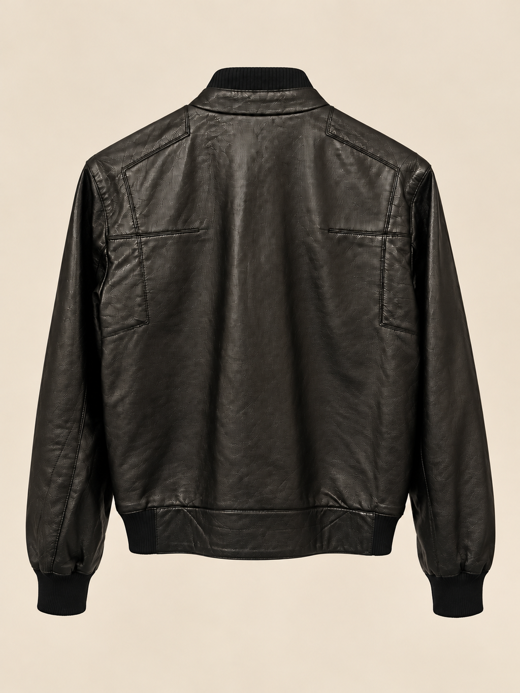 Dior Homme Black Leather Utility Bomber Jacket