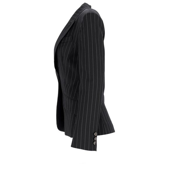 D&G Dolce & Gabbana Black Pinstripe Suit