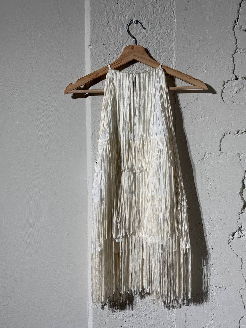 Fringe top cream by ENVELOPE1976