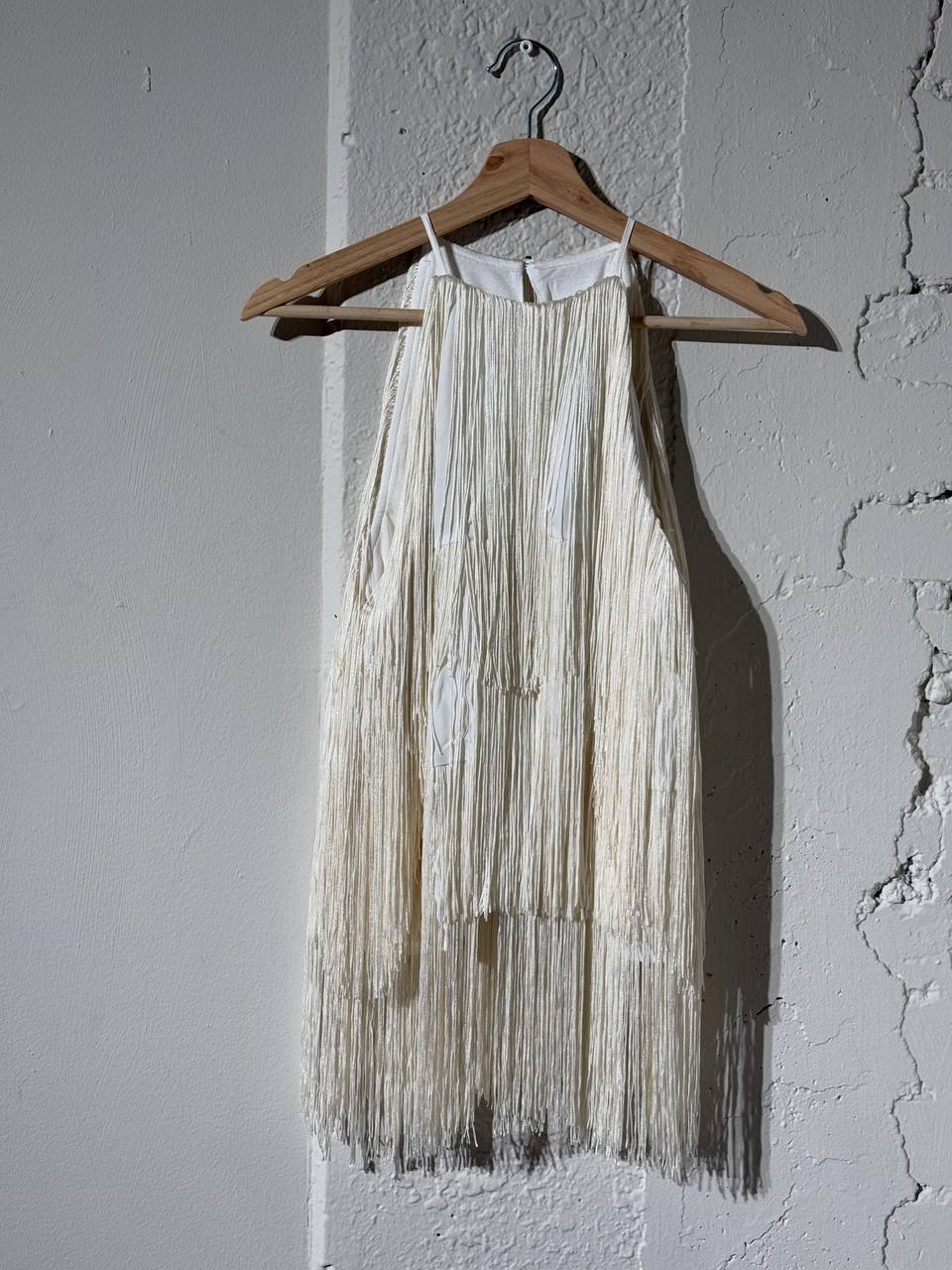 Fringe top cream by ENVELOPE1976