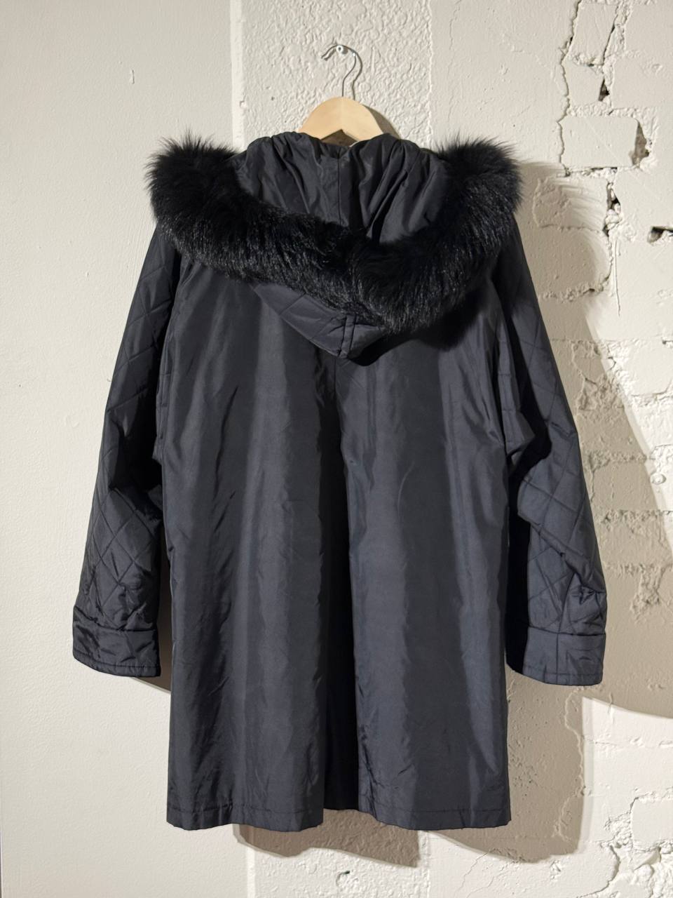 Stylish black parka