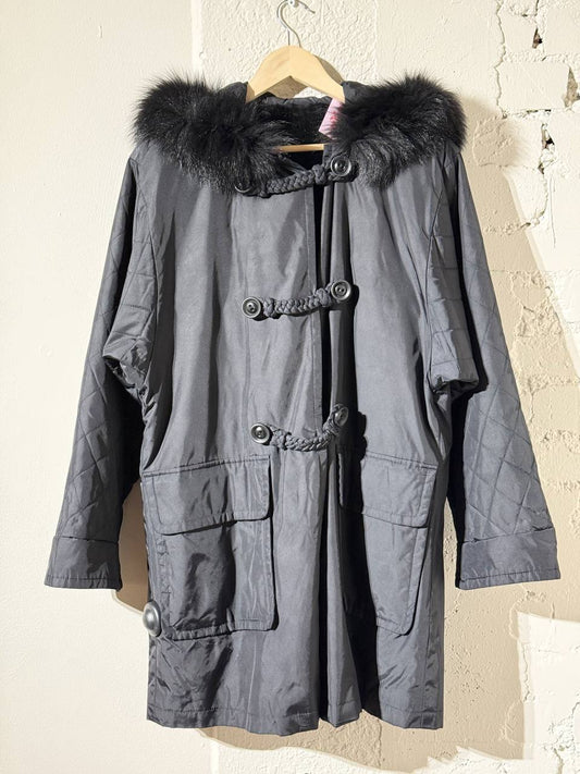 Stylish black parka