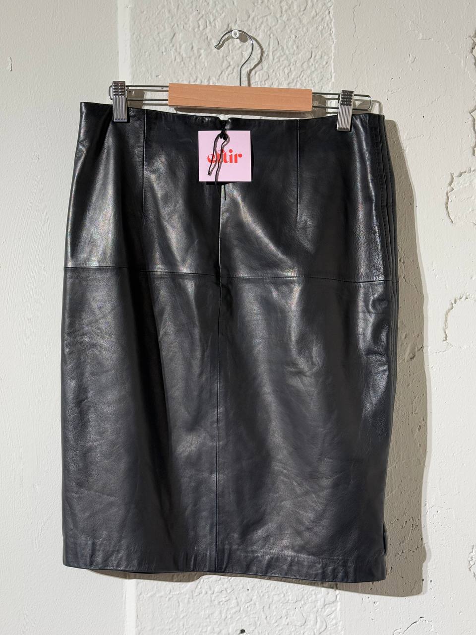 HUGO BOSS Black Leather Skirt