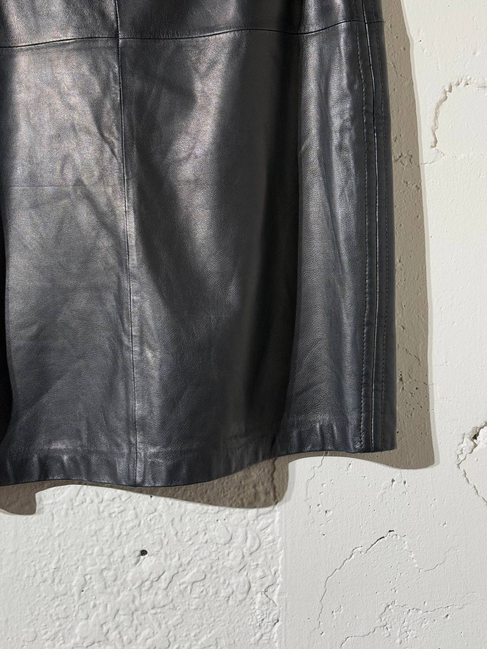 HUGO BOSS Black Leather Skirt