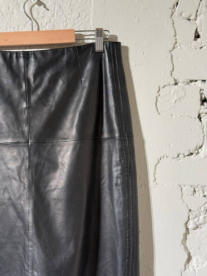 HUGO BOSS Black Leather Skirt