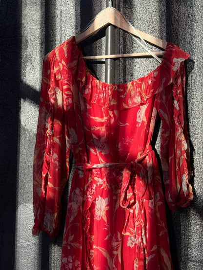 ZIMMERMANN Red Floral Romper