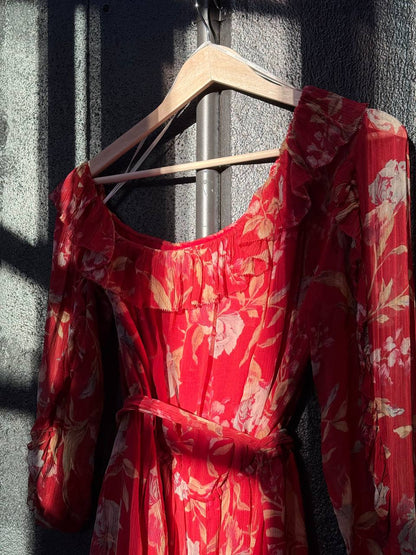 ZIMMERMANN Red Floral Romper