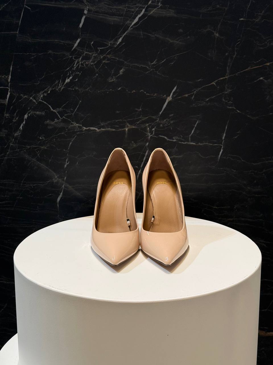 Elegant Nude BOSS Pumps