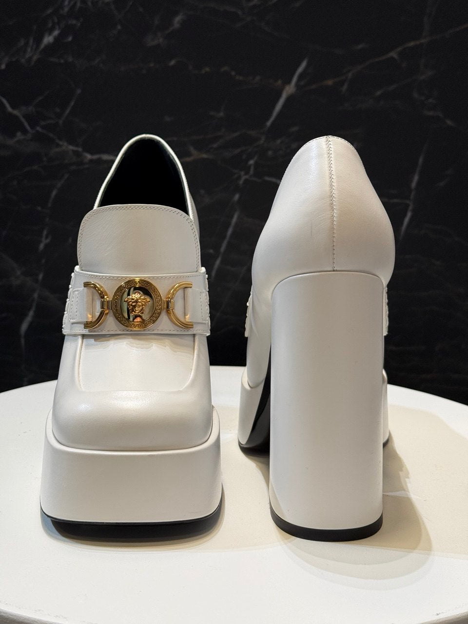 Iconic platform loafers from Versace