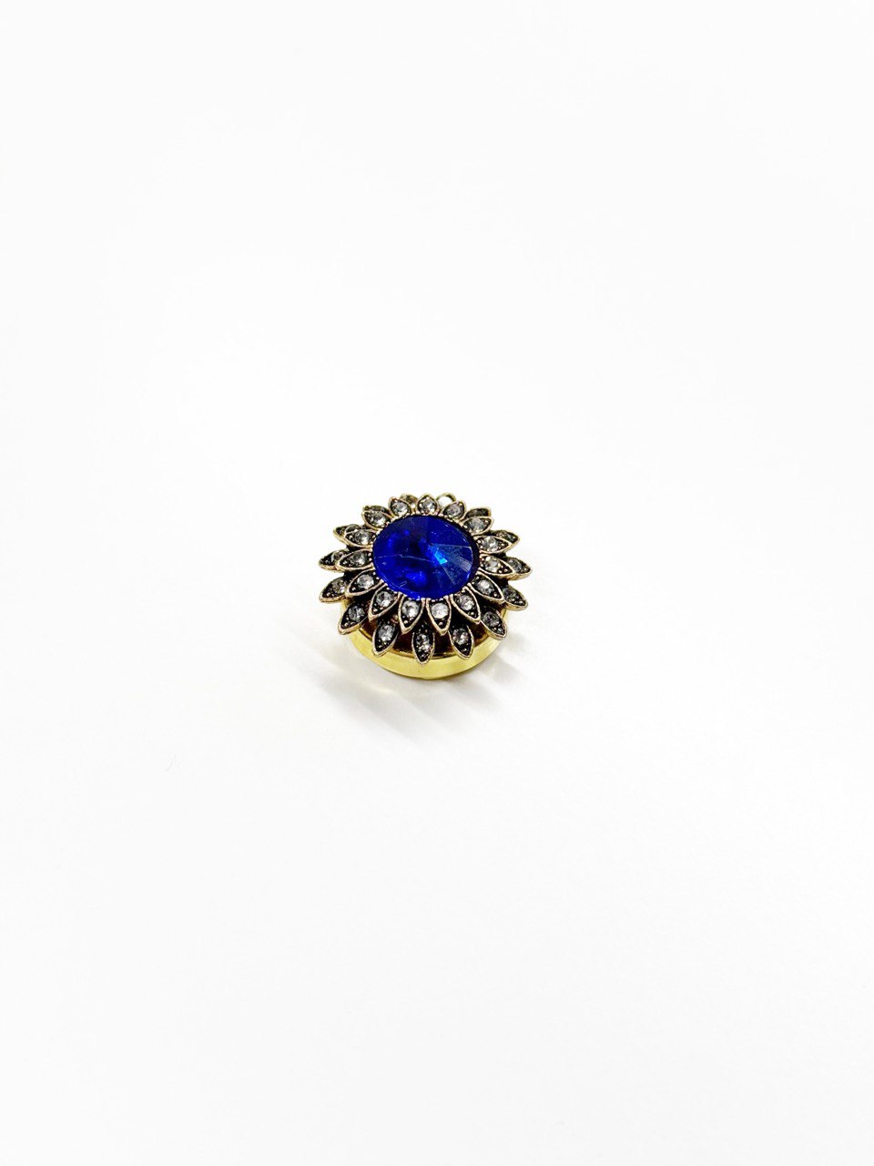 Saga button cover blue