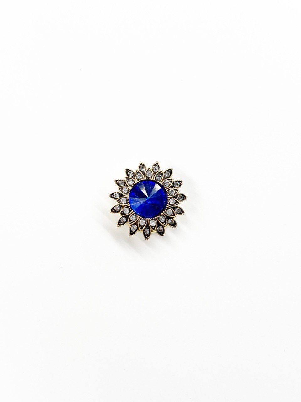Saga button cover blue