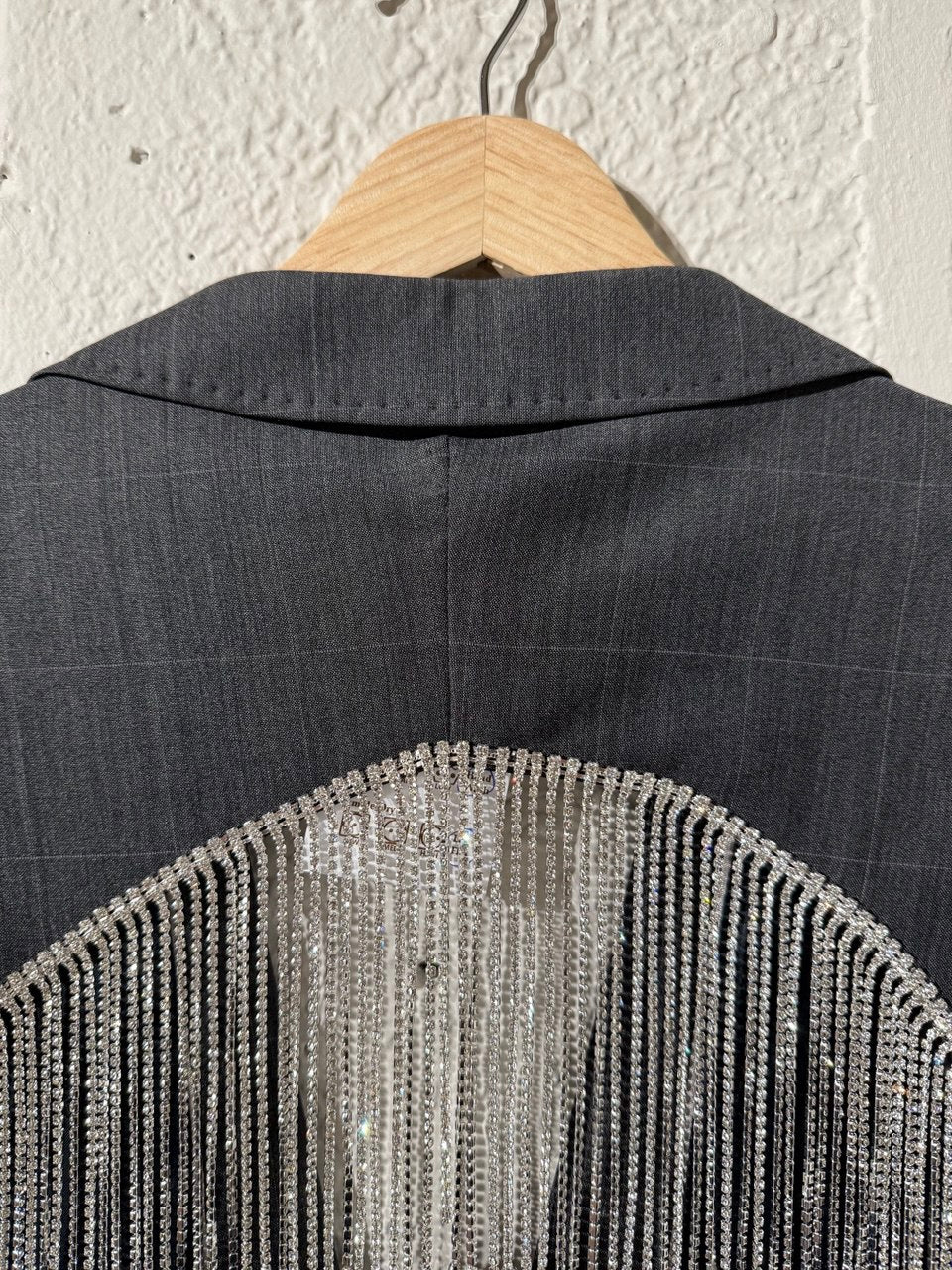 Redesigned dark gray blazer