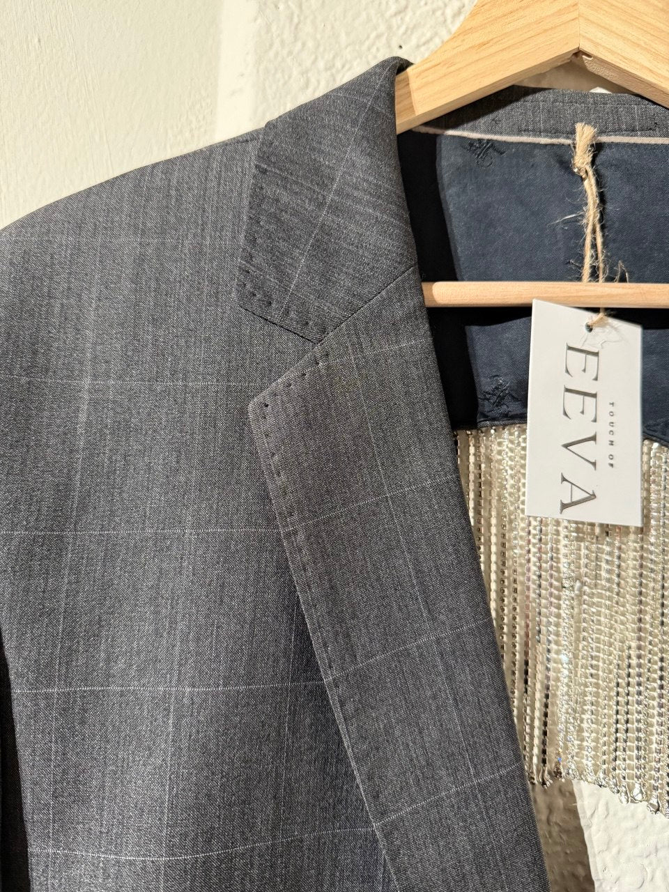 Redesigned dark gray blazer