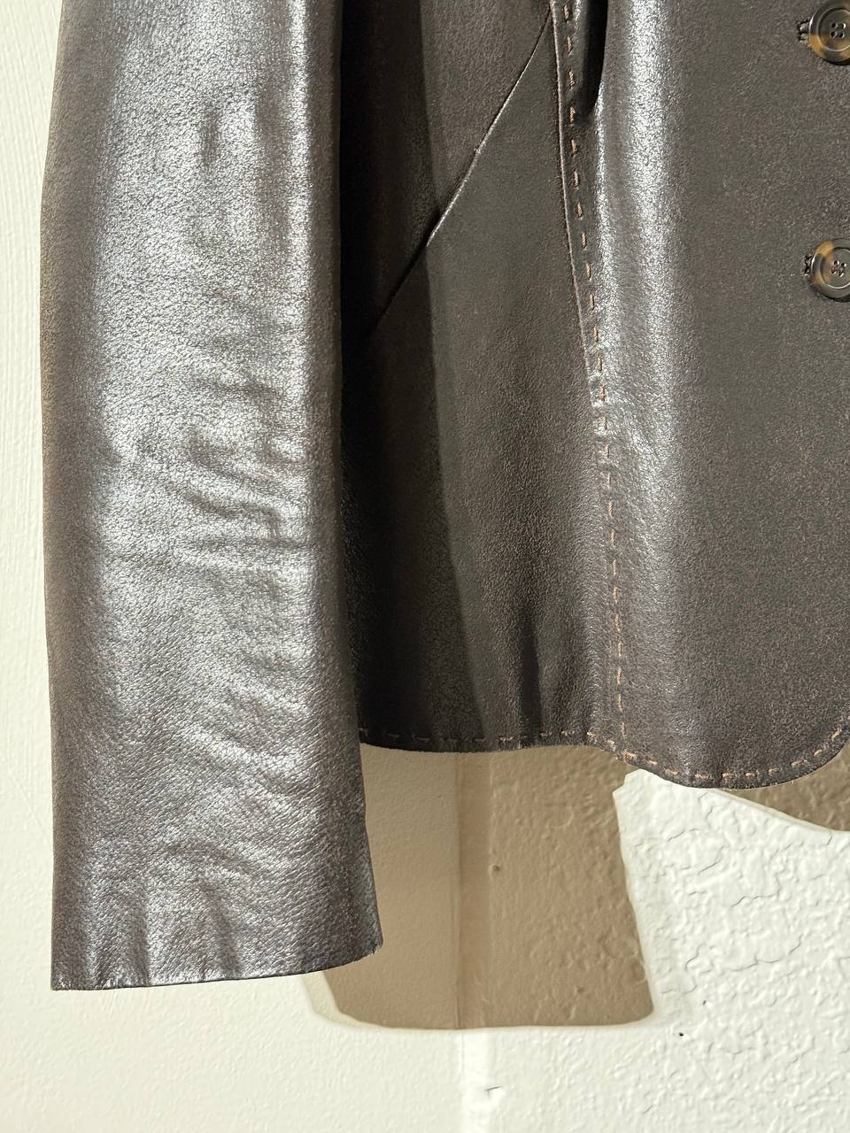 Vintage Leather Blazer