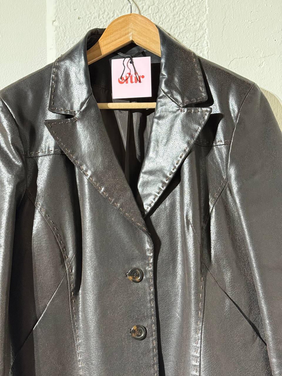 Vintage Leather Blazer