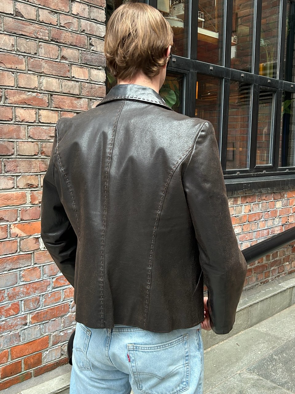 Vintage Leather Blazer