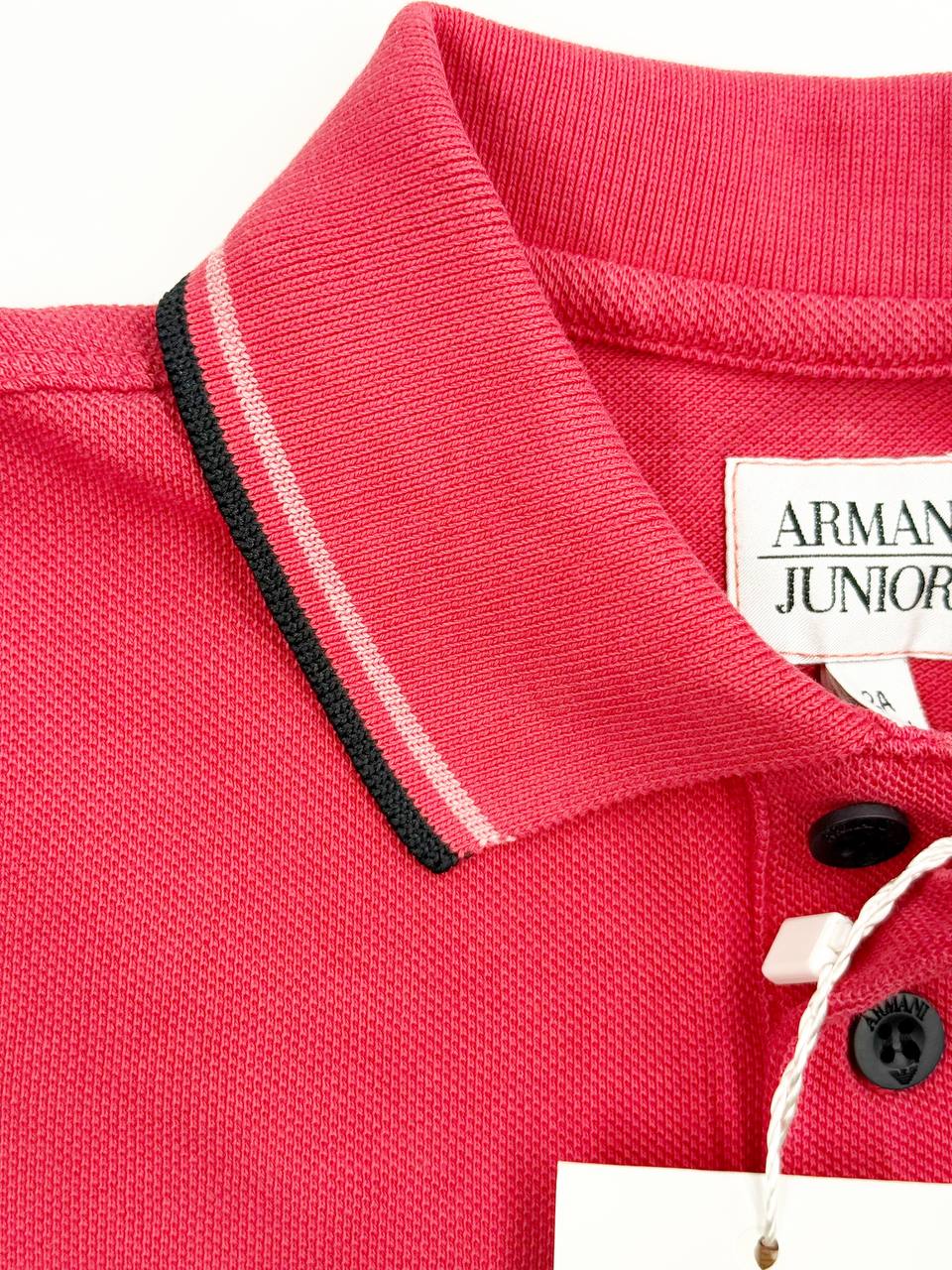 Armani Junior Classic Polo – Red 2 years (34 cm)