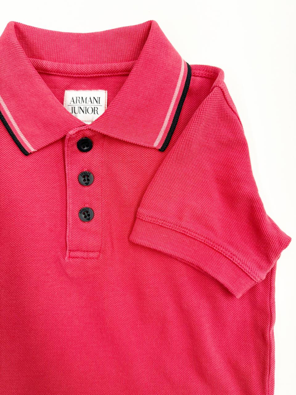 Armani Junior Classic Polo – Red 2 years (34 cm)