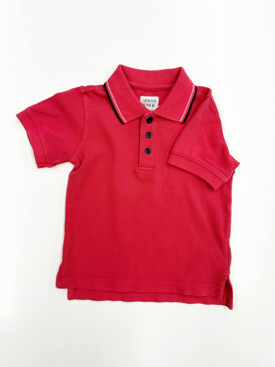 Armani Junior Classic Polo – Red 2 years (34 cm)