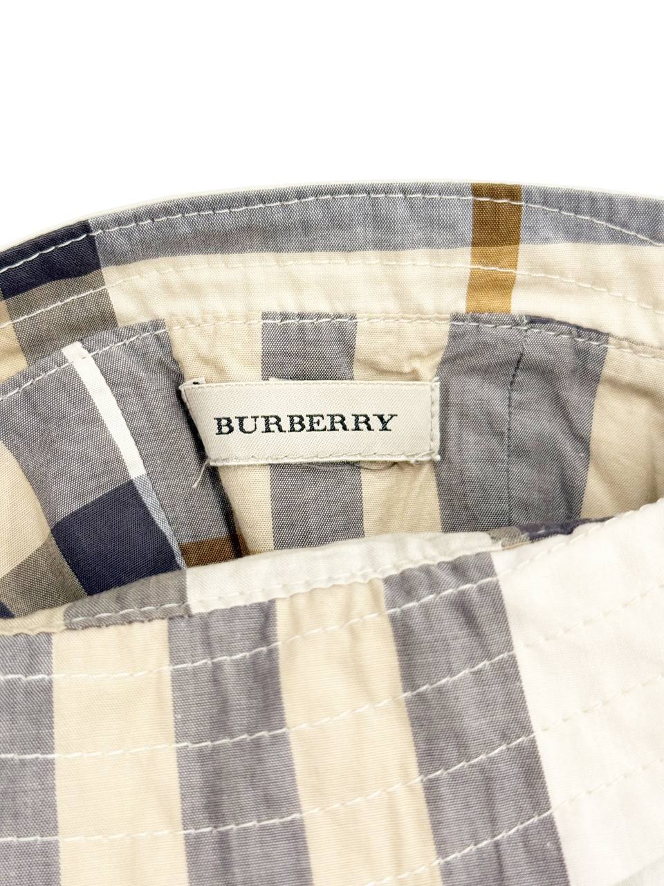 Burberry Cotton Bucket Hat with Check Lining