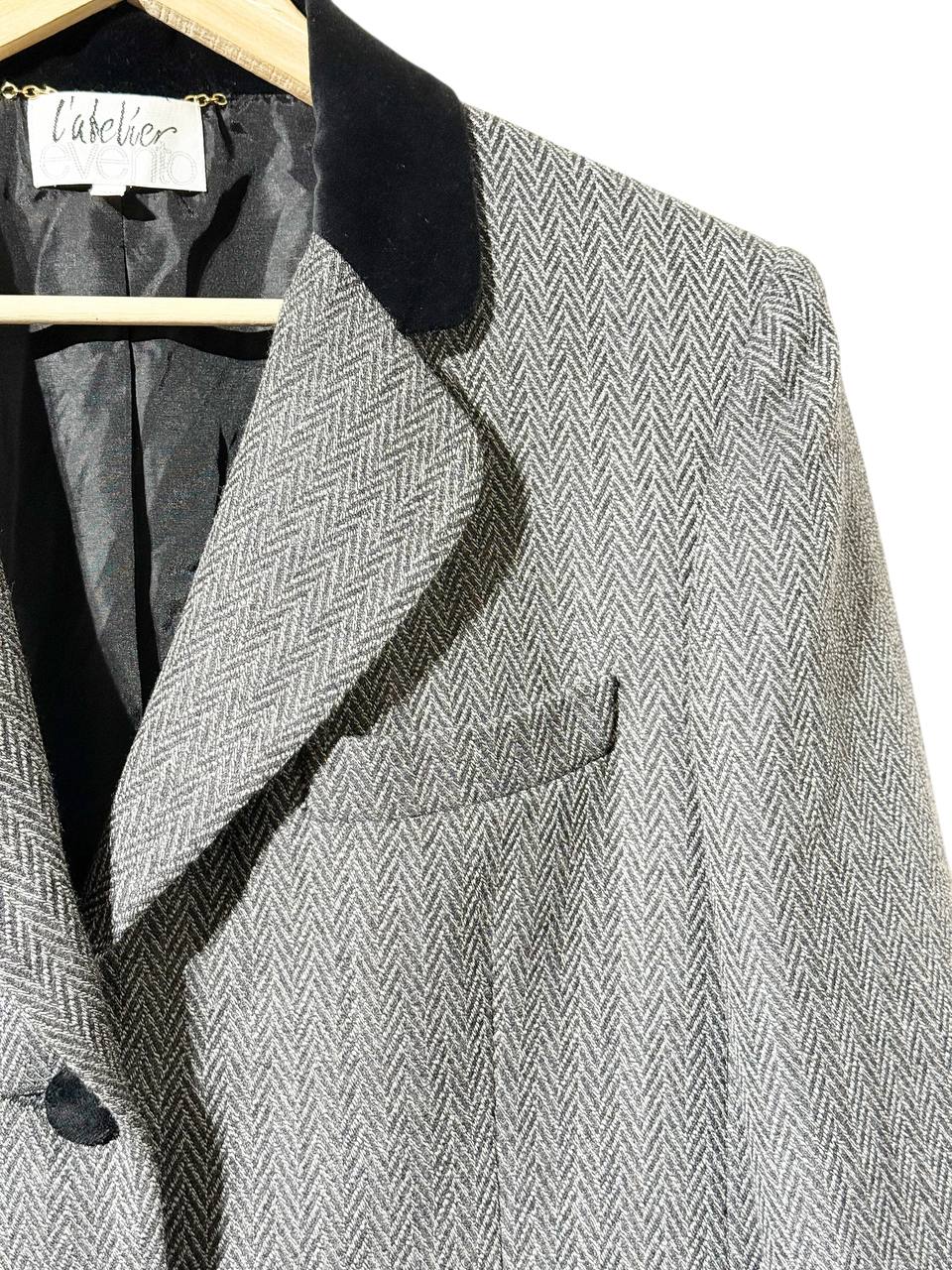 L’Atelier Vintage Herringbone Blazer