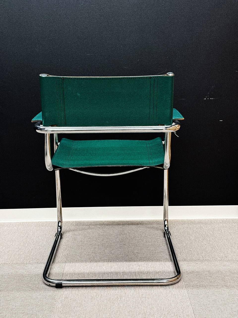 Mart Stam S34 Chair in Emerald Green Leather – Bauhaus Icon