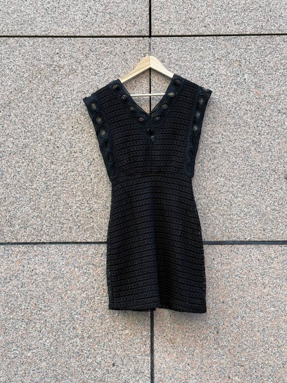 Sandro Black Lace Dress