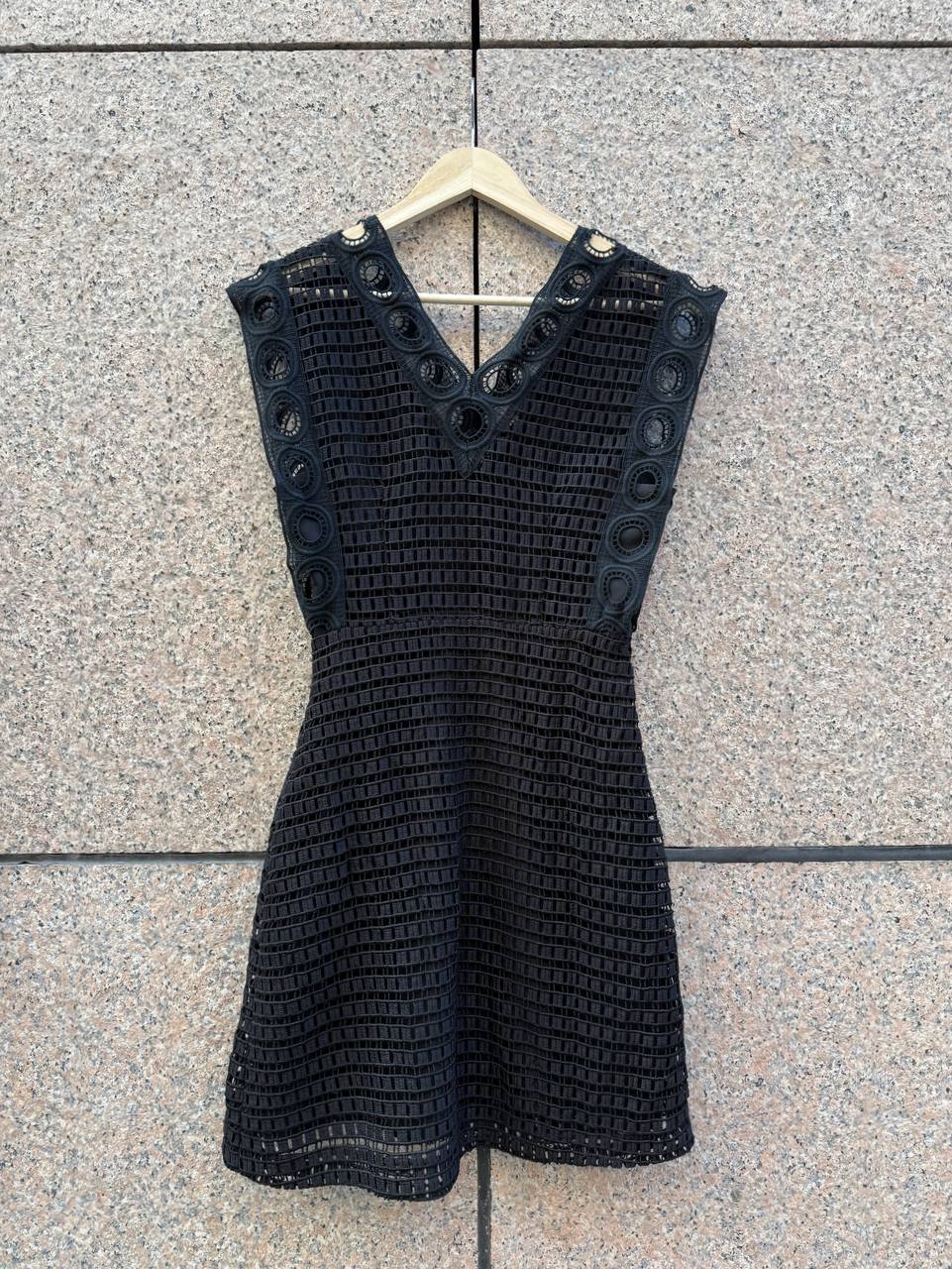 Sandro Black Lace Dress