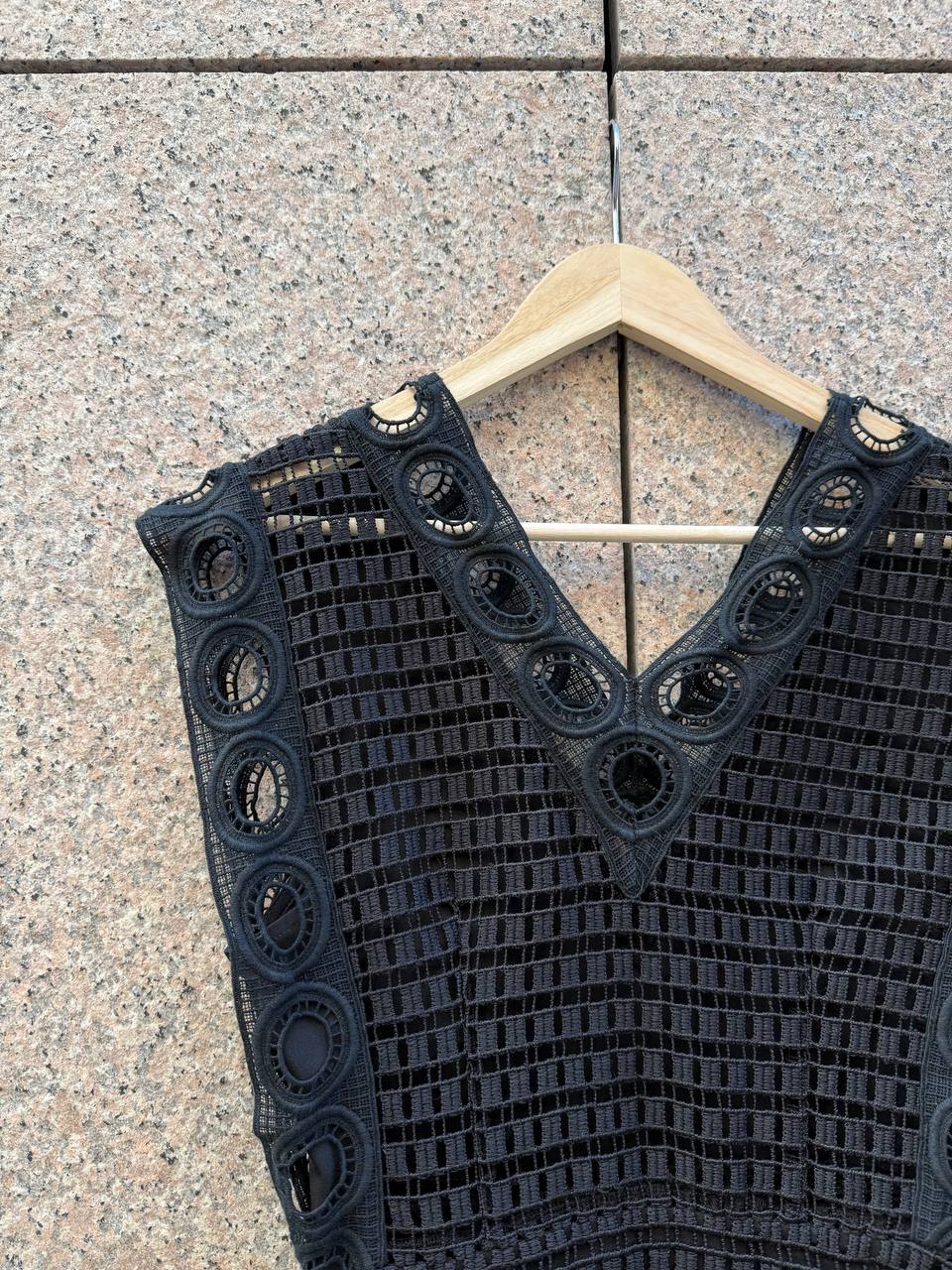 Sandro Black Lace Dress