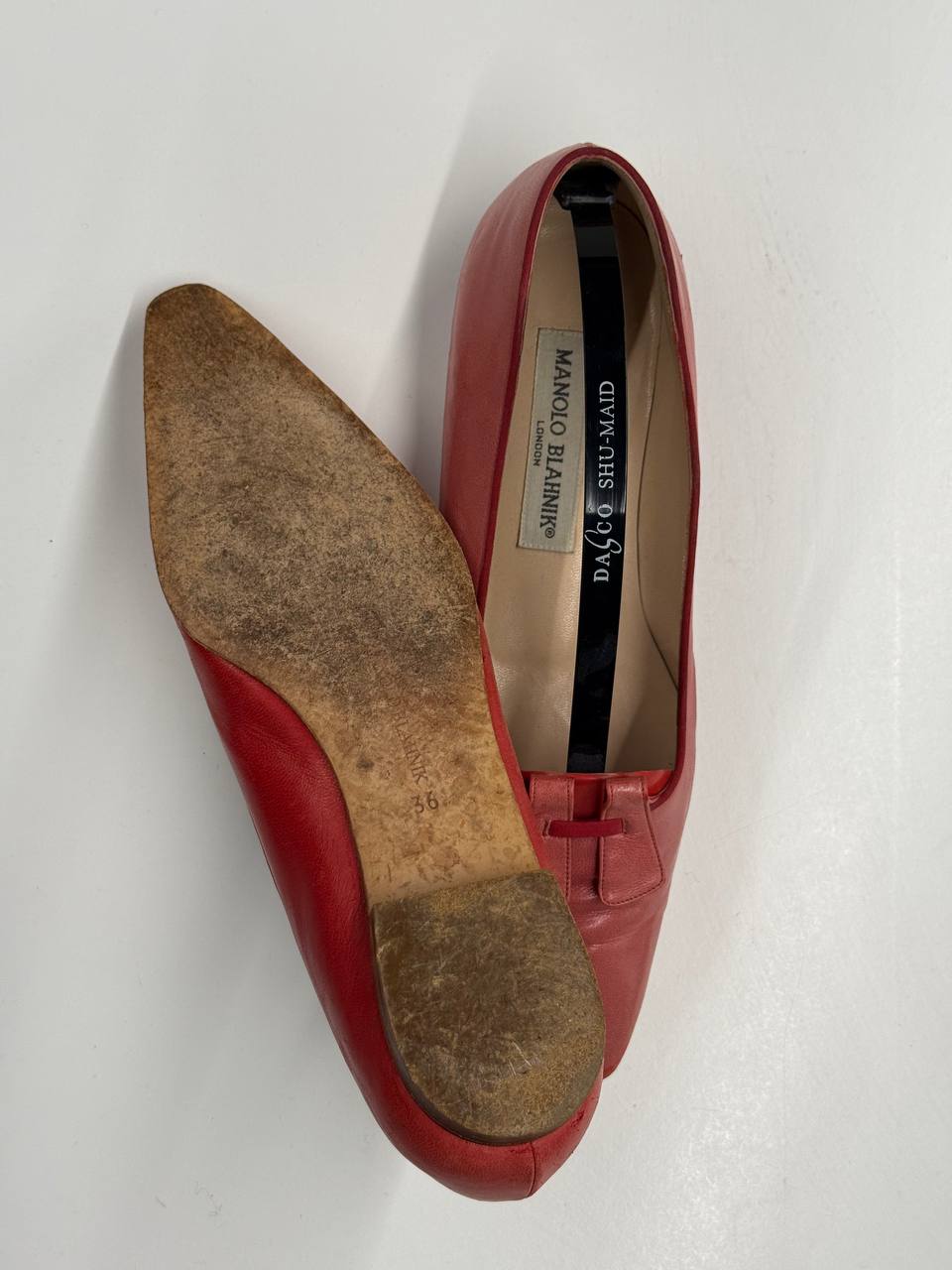 Manolo Blahnik Rose Bow Flats