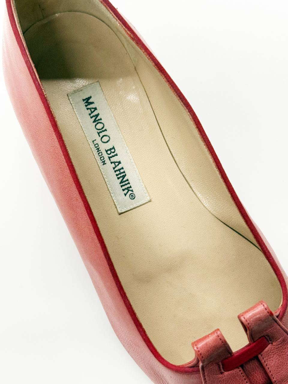 Manolo Blahnik Rose Bow Flats