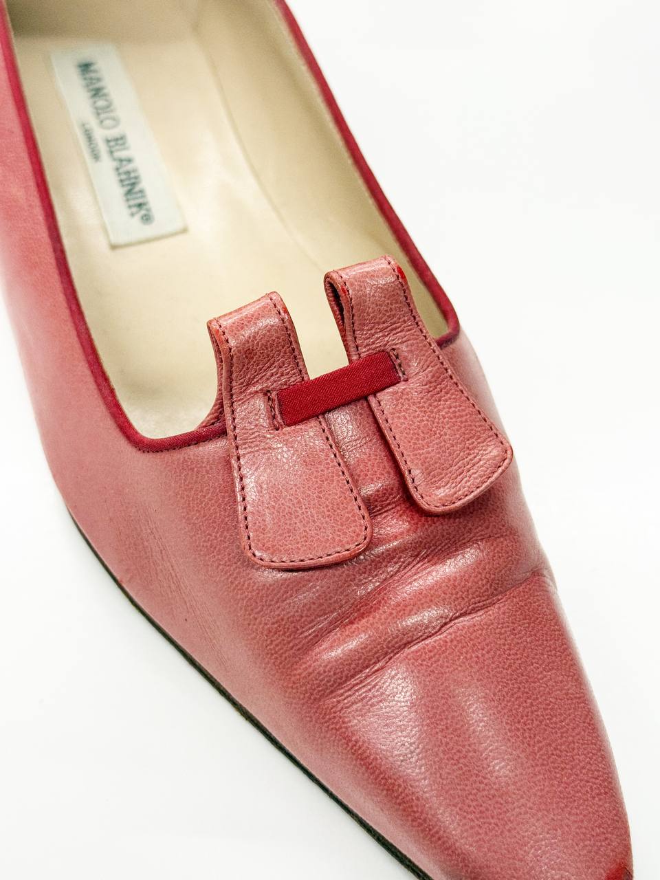 Manolo Blahnik Rose Bow Flats