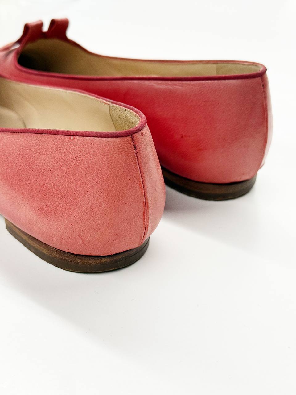 Manolo Blahnik Rose Bow Flats