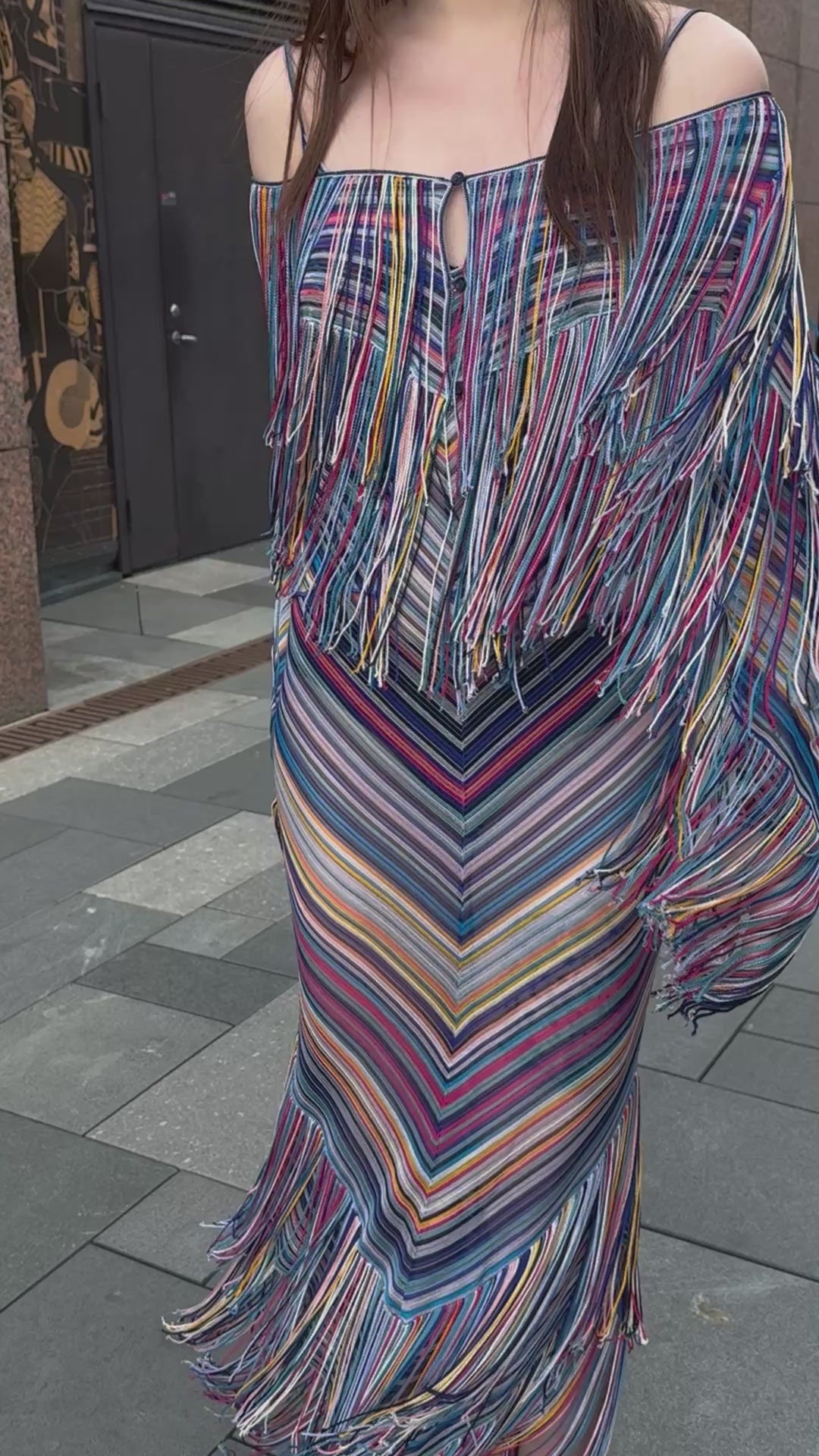 Missoni Multicolored Fringe Dress